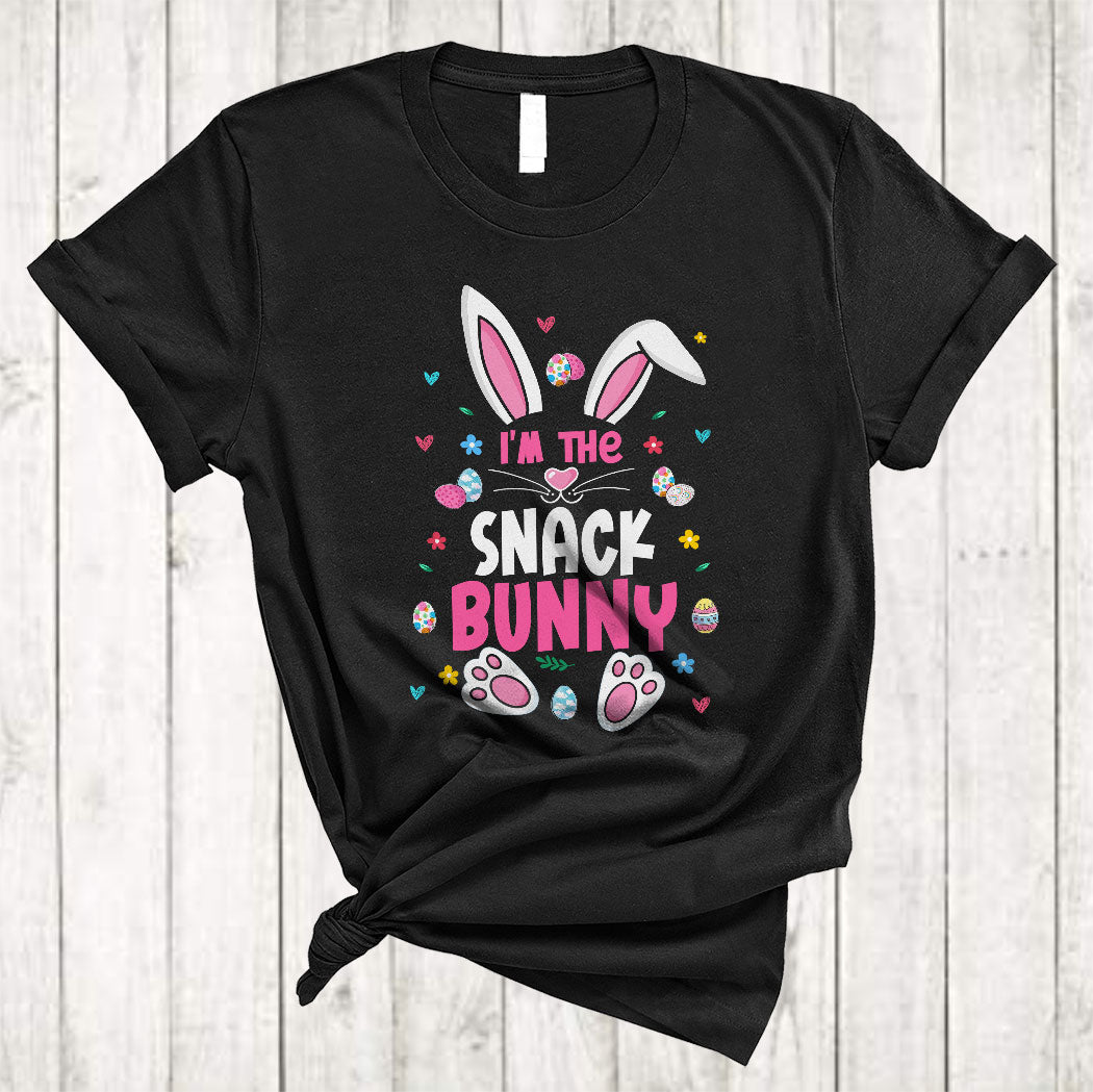 I’M The Snack Bunny Funny Happy Easter Day Bunny Ear Egg Hunt Matching Family Group T-Shirt