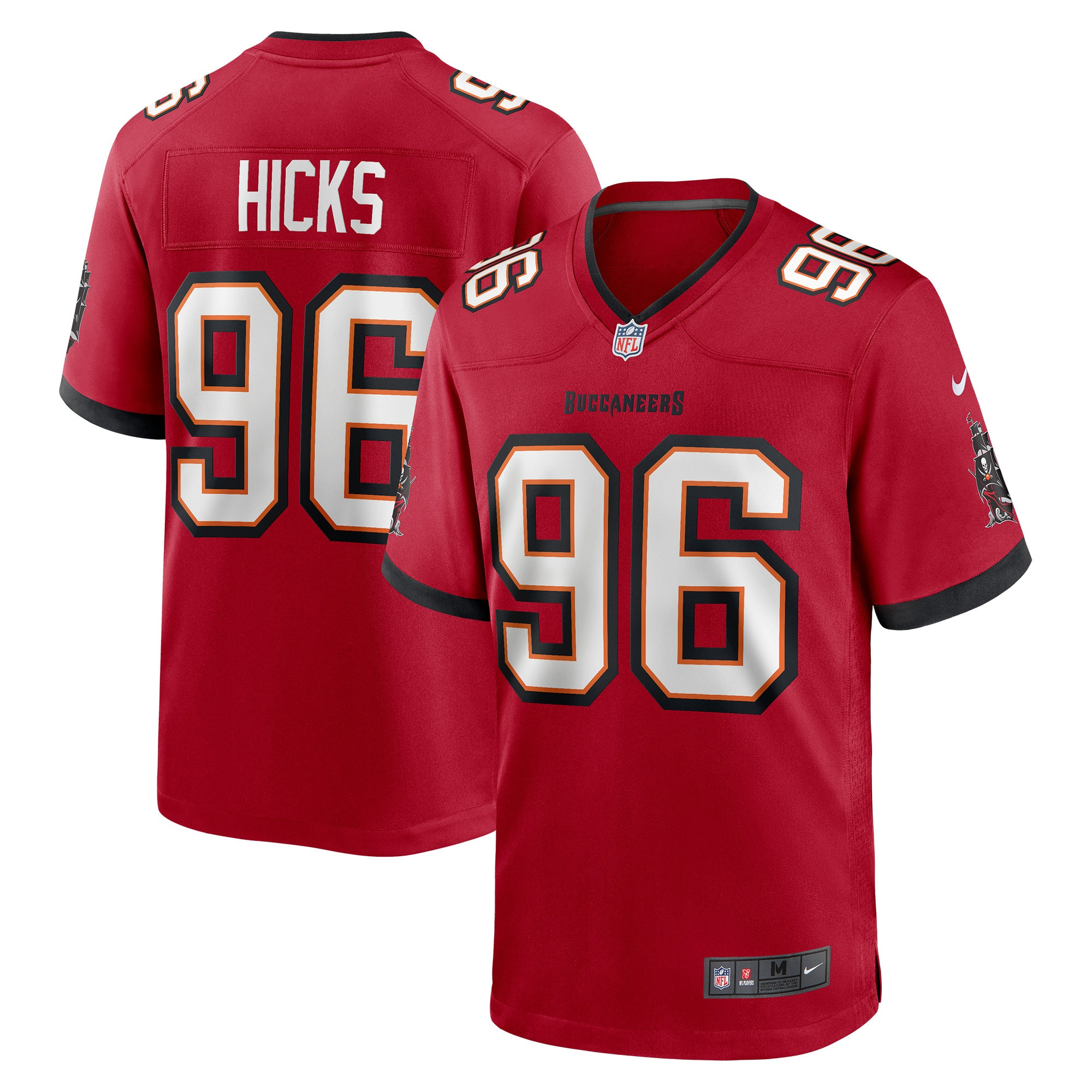 Akiem Hicks Tampa Bay Buccaneers Game Player Jersey – Red NFL