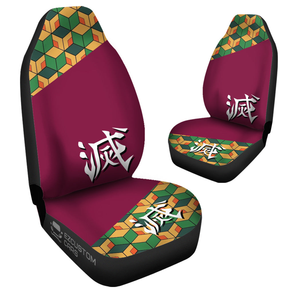 Demon Slayer Car Accessories Anime Car Seat Covers Giyu Tomioka