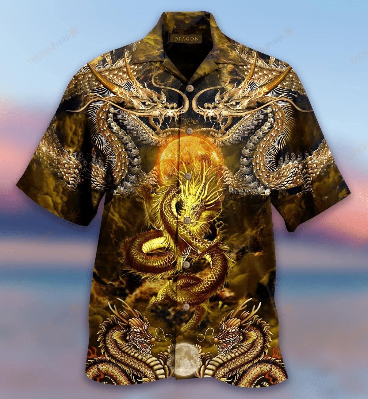 Asian Dragon Aloha Hawaiian Shirt Colorful Short Sleeve Summer Beach Casual Shirt For Men And Women