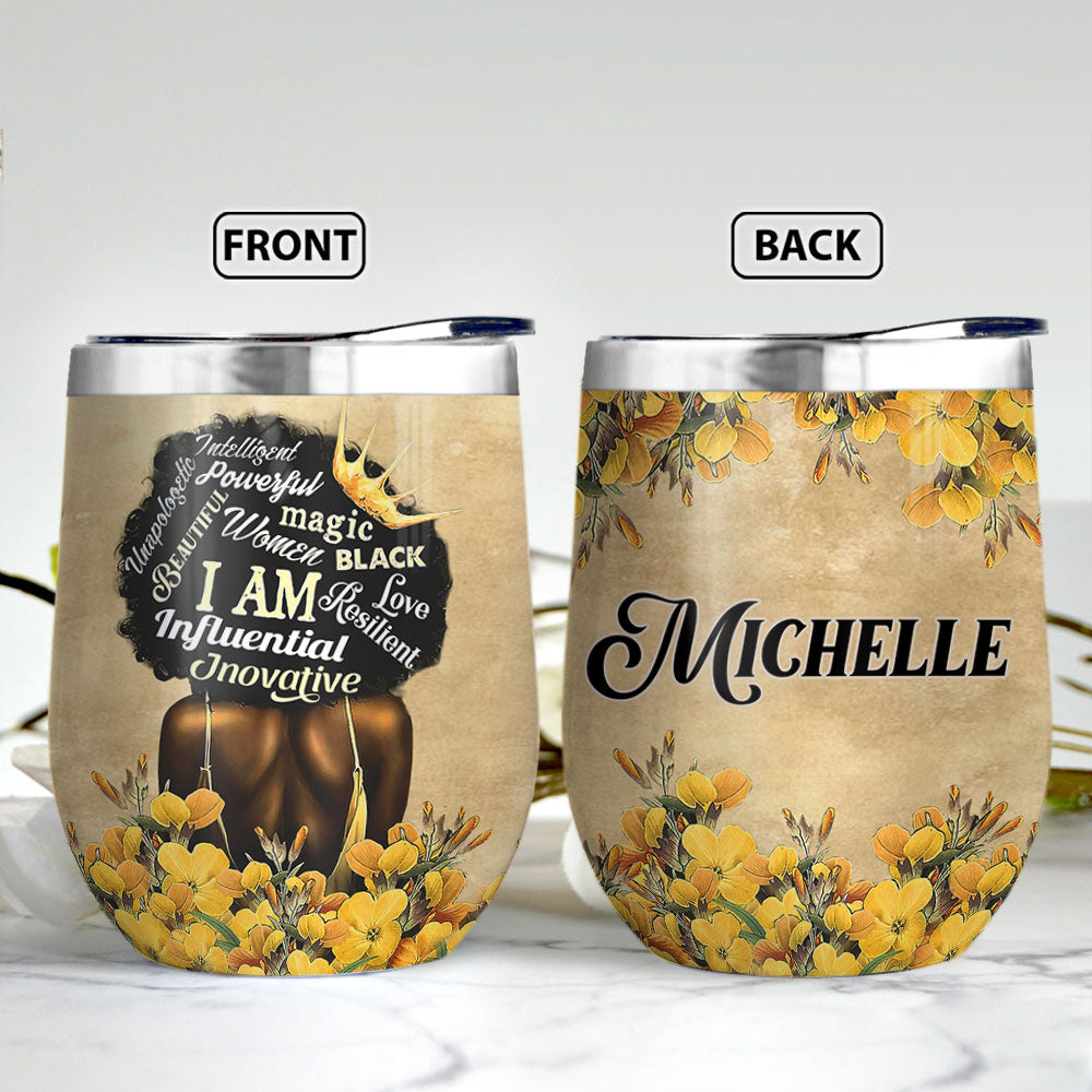 Behind Of Black Queen Personalized Mdqz0208010Z Wine Tumbler