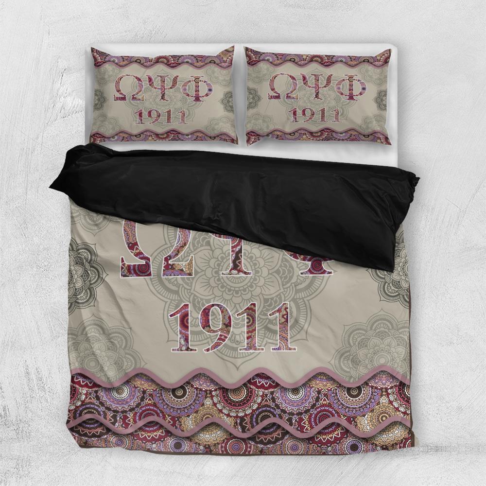 Omega Psi Phi 1911 Bedding Set All Over Print