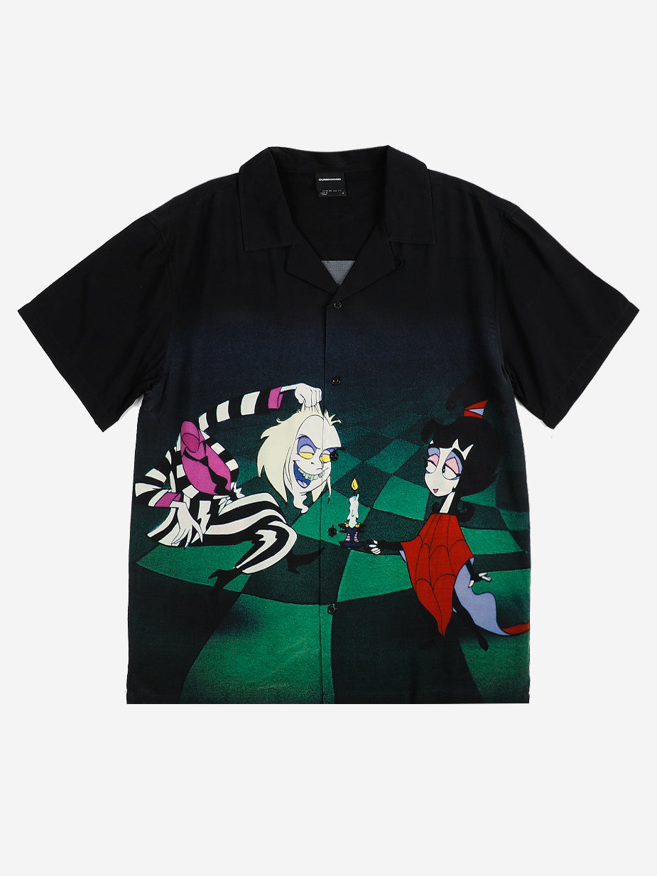 Beetlejuice Animated Button-Down Shirt