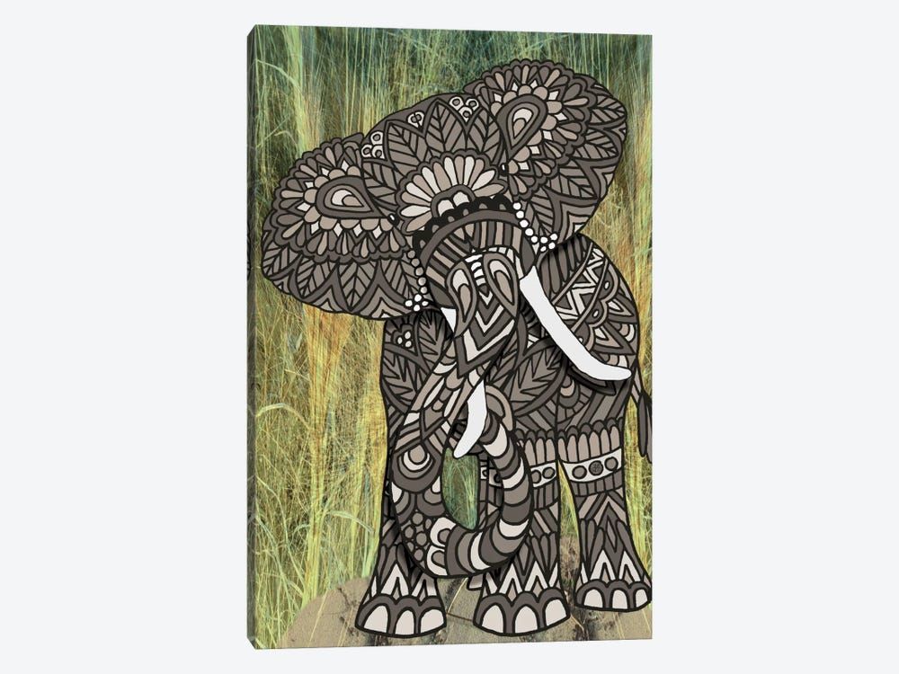 Ornate Elephant Canvas Poster 8″x12″ 12×18″ 18″x26″ 24″x36″ 30″x45″