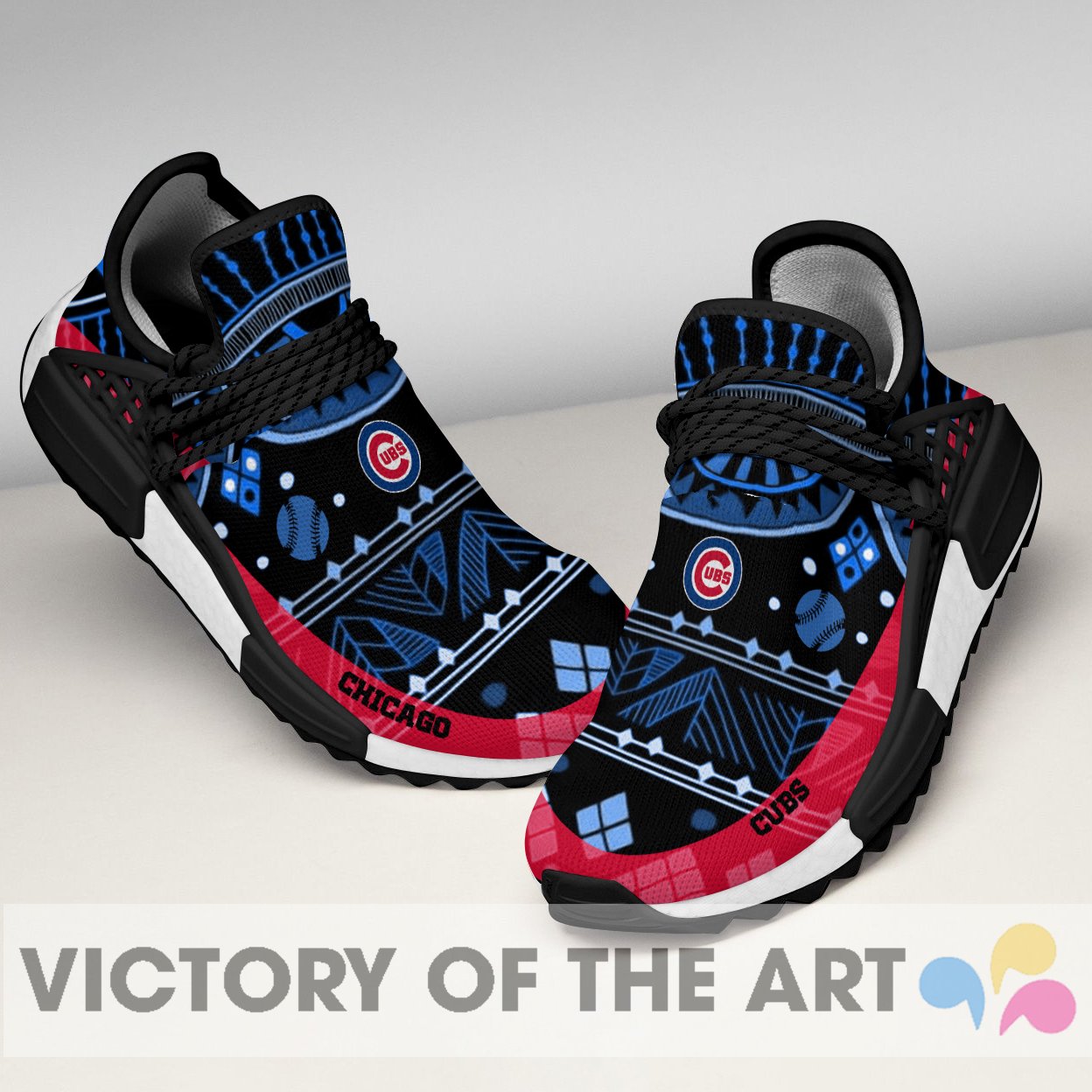 Wonderful Pattern Human Race Chicago Cubs Shoes For Fans