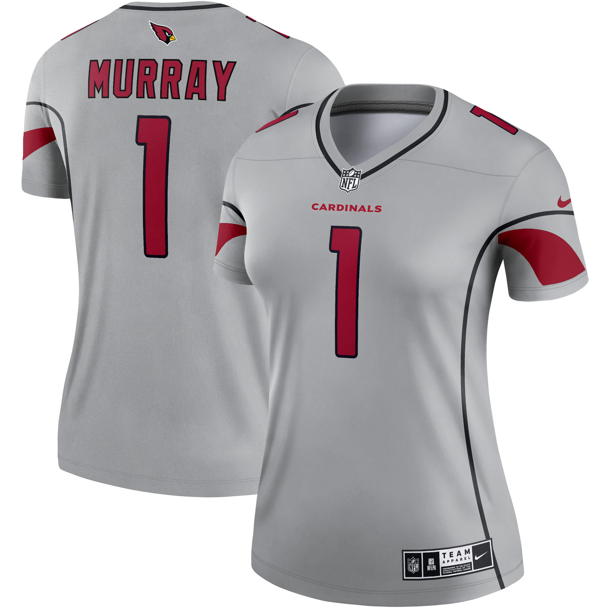 Women’s Arizona Cardinals Kyler Murray Gray Inverted Legend Jersey