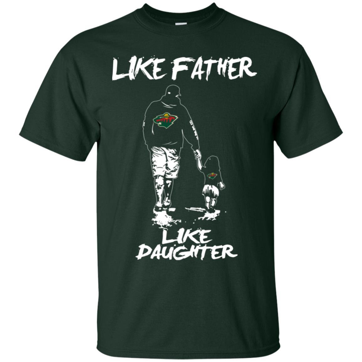 Great Like Father Like Daughter Minnesota Wild Tshirt For Fans