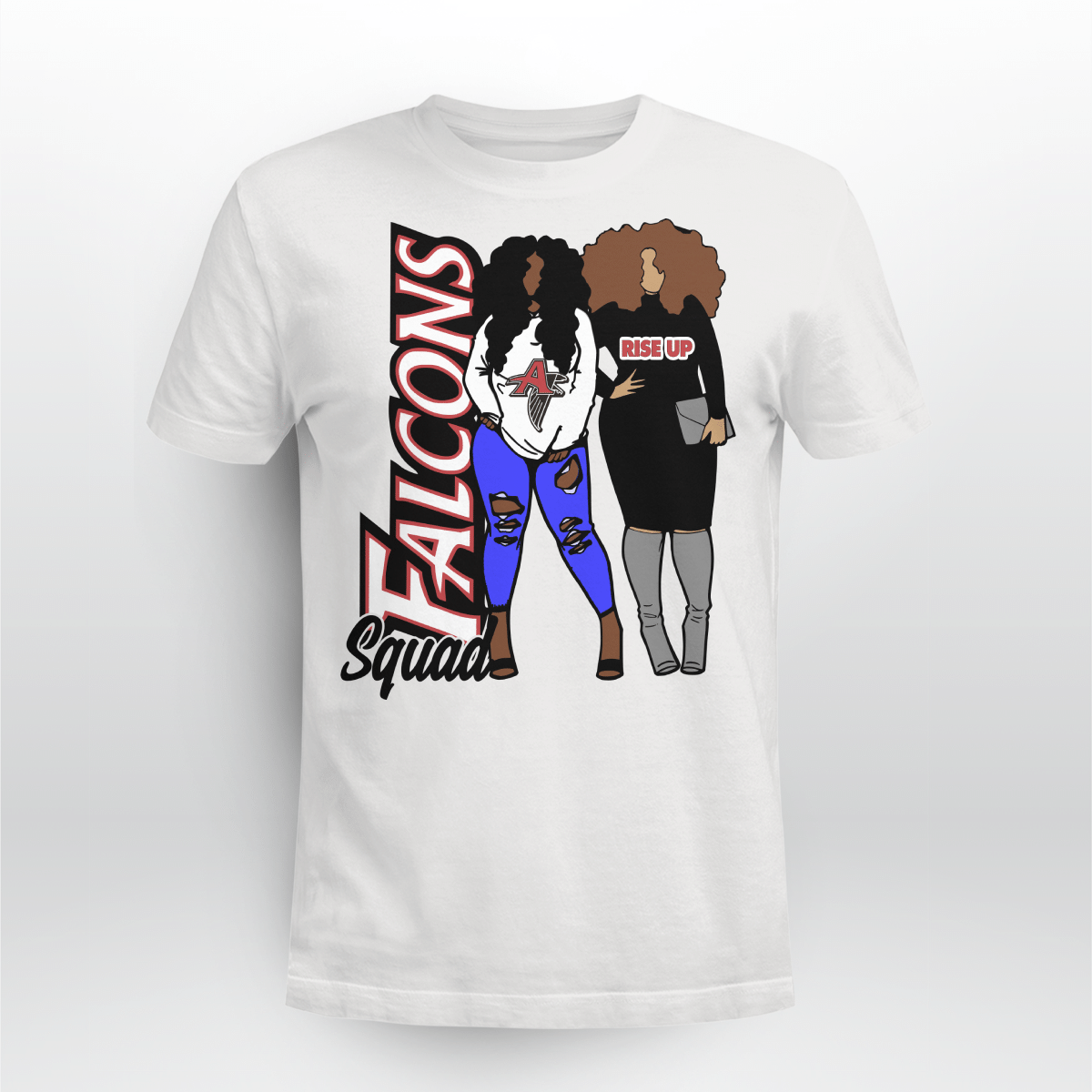 Atlanta Falcons Squad Tshirt For Black Girls Shirt Atlanta Falcons Squad Black Girl Shirt