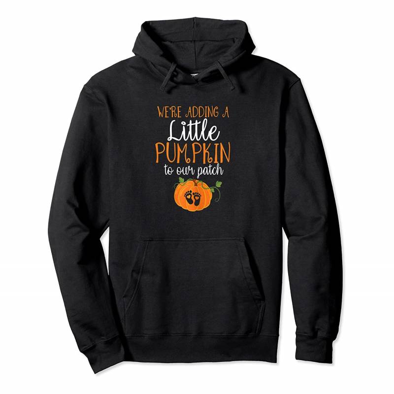 Womens Halloween Pregnancy Mom To Be Gift Adding Little Pumpkin Pullover Hoodie, T-Shirt, Sweatshirt