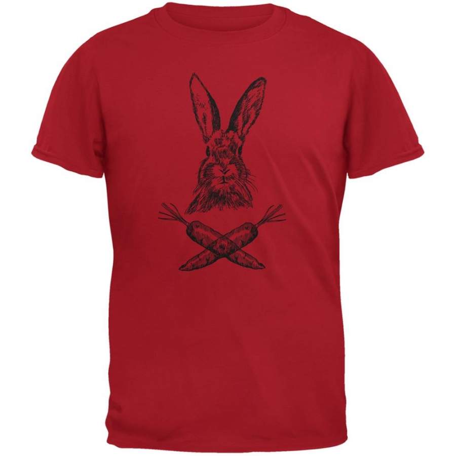 Easter – Jolly Rogers Rabbit Red Adult T-Shirt