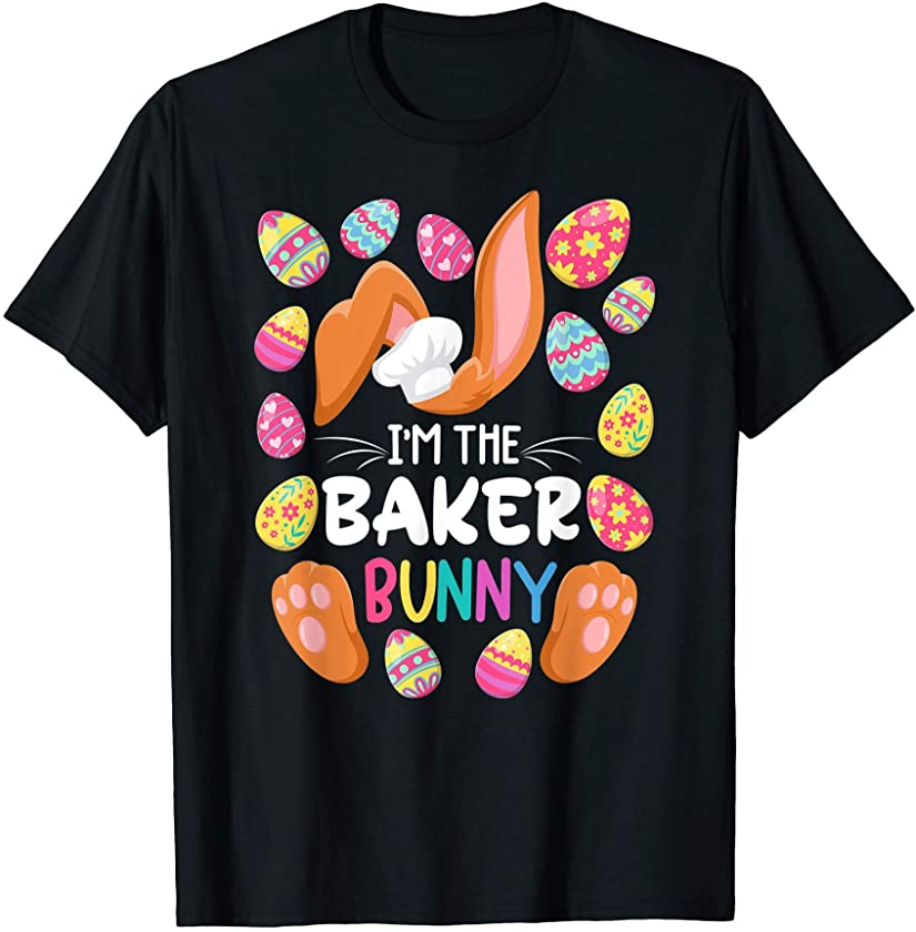 Cute Top I Baker Bunny I Matching Family Easter Pajamas T-Shirt