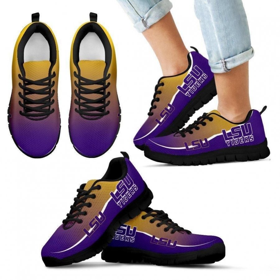 Colorful LSU Tigers Passion Sneakers #193