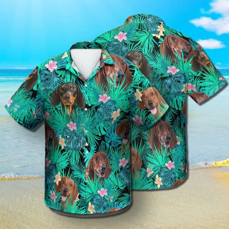 Felacia Dachshund Summer Leaves Hawaii Shirt Ha5894