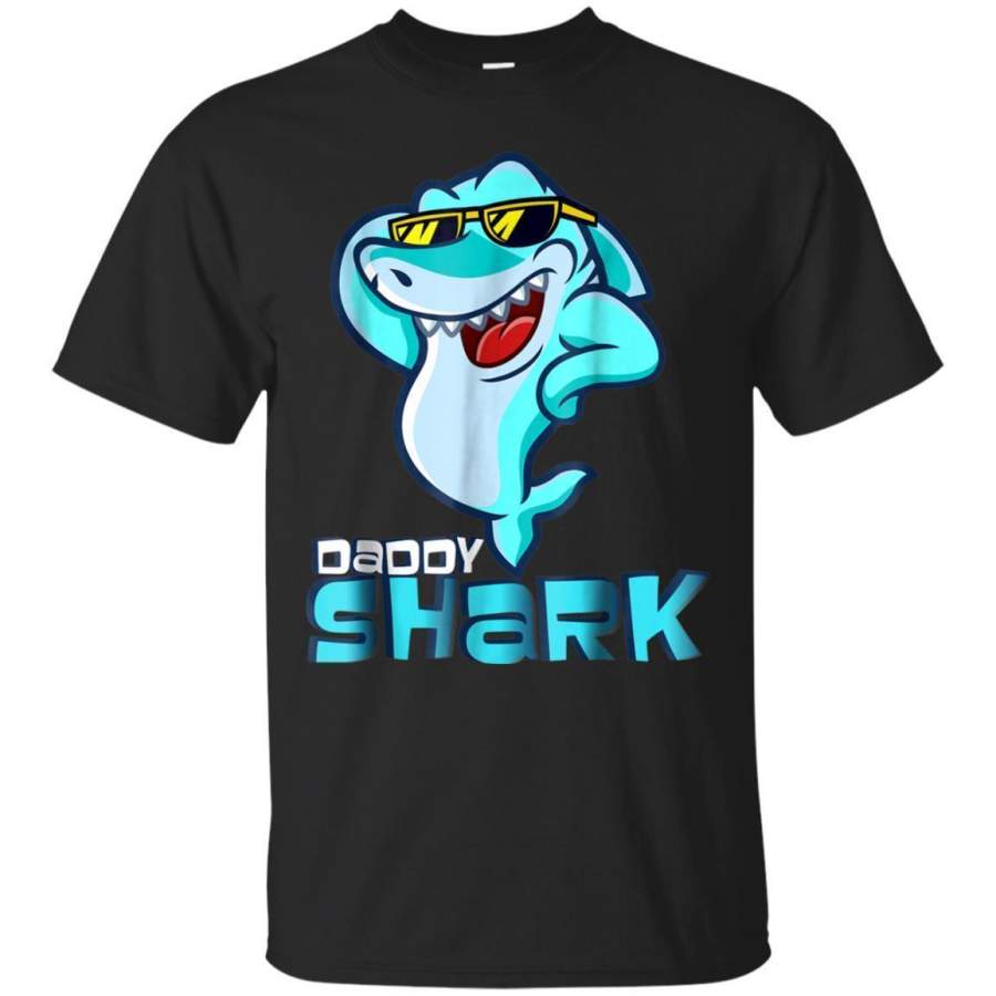 AGR Mens Daddy Shark Tshirt  Summer Matching Shark Tee Jaq T-shirt