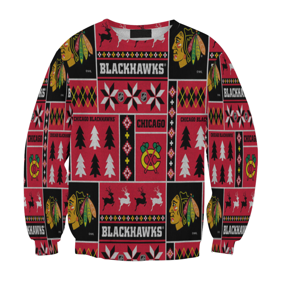 Chicago Blackhawks Emblem Symbol8 Gift For Fan 3D Full Printing Sweatshirt