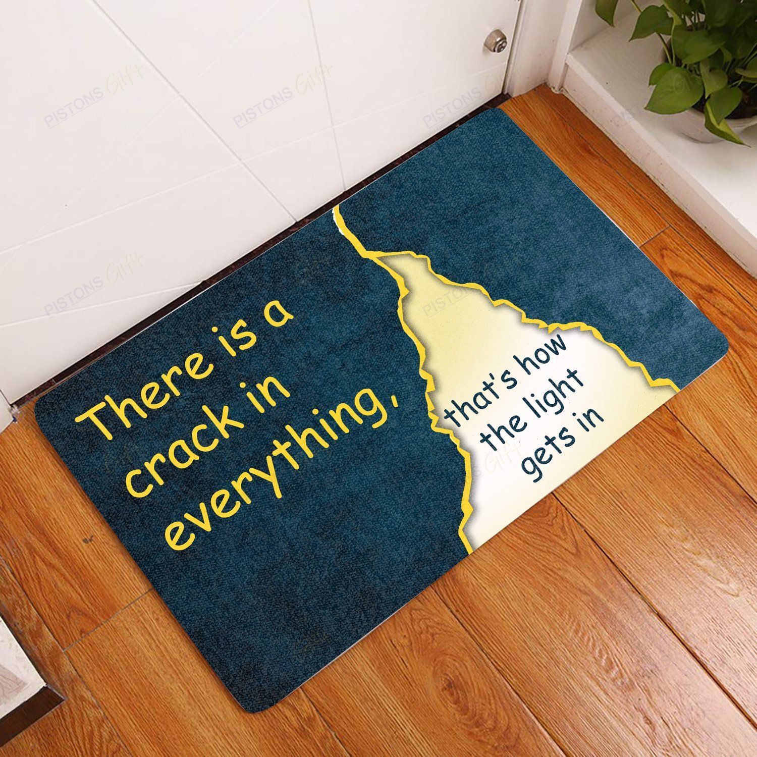 There is a crack in everything All Over Printing Doormat