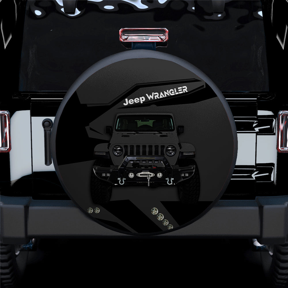 Grey Jeep Car Spare Tire Covers Gift For Campers