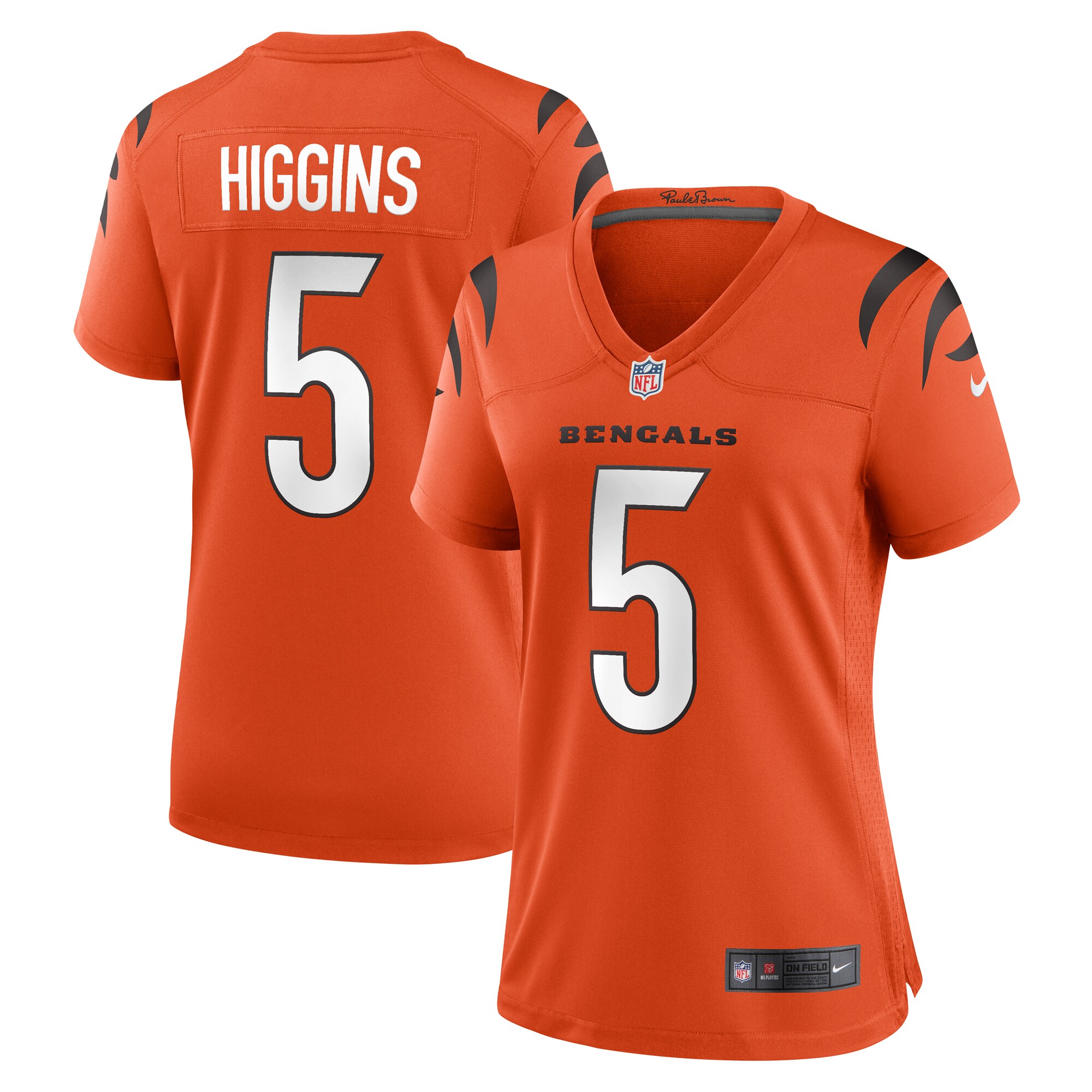 Tee Higgins Cincinnati Bengals Women's Alternate Game Player Jersey – Orange