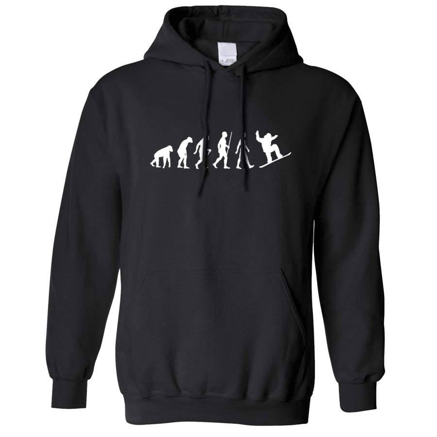 Sports Hoodie The Evolution Of A Snowboarder Hooded Jumper