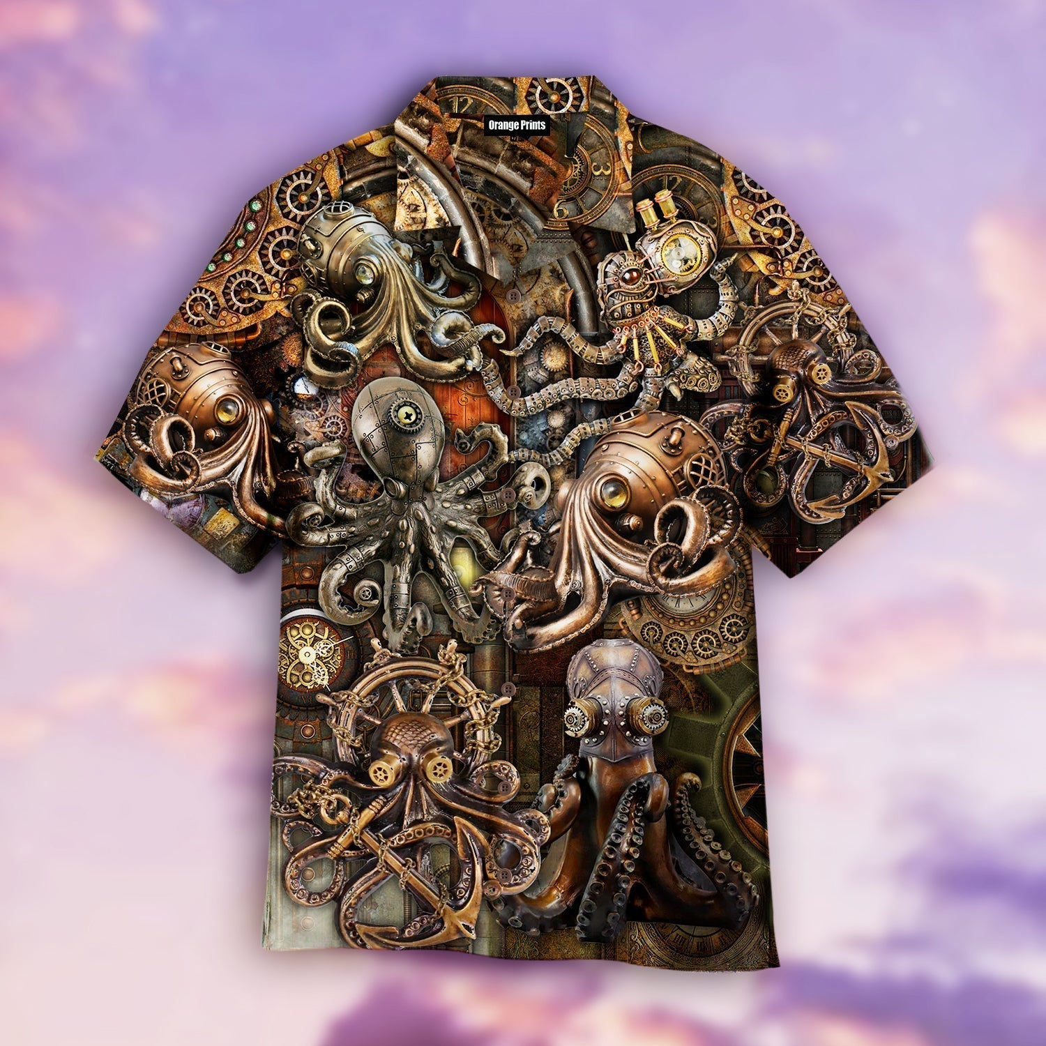 Steampunk Octopus Aloha Hawaii Shirts For Men And Women Ha5934