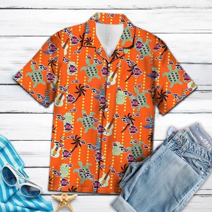 Ukulele Hawaiian Shirt Pre12078