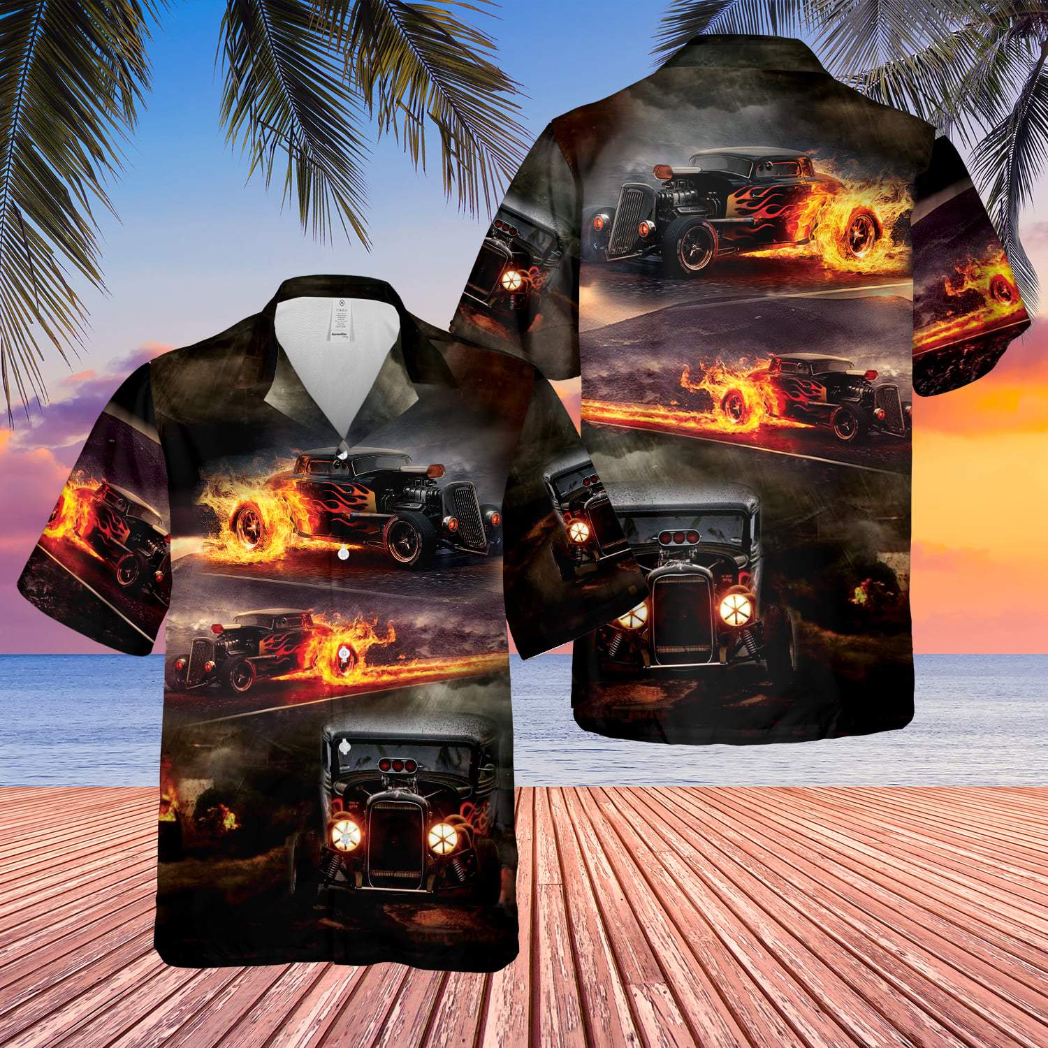 Hot Rod Hawaii Shirt Unisex Adult Ha70040