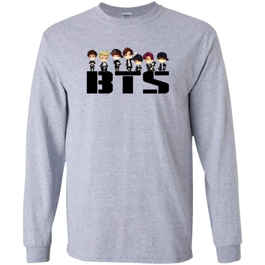 AGR BTS Bangtan Boys BTS CARTOON Long Sleeve T-Shirt