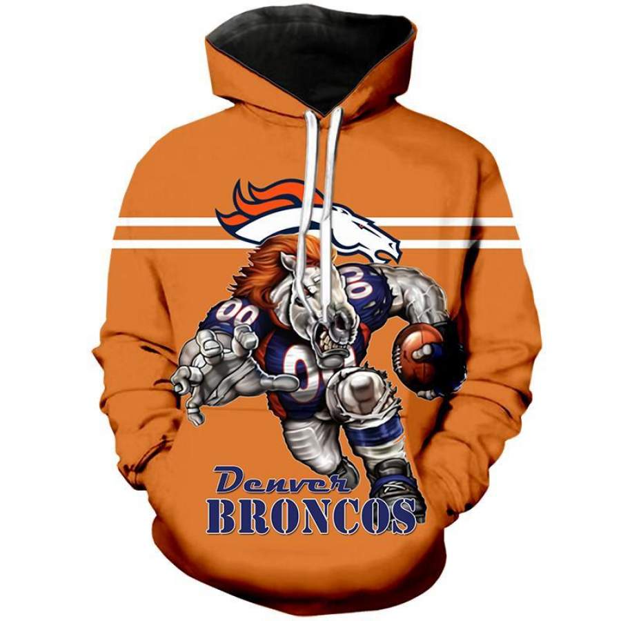 Denver Broncos 3D Hoodie