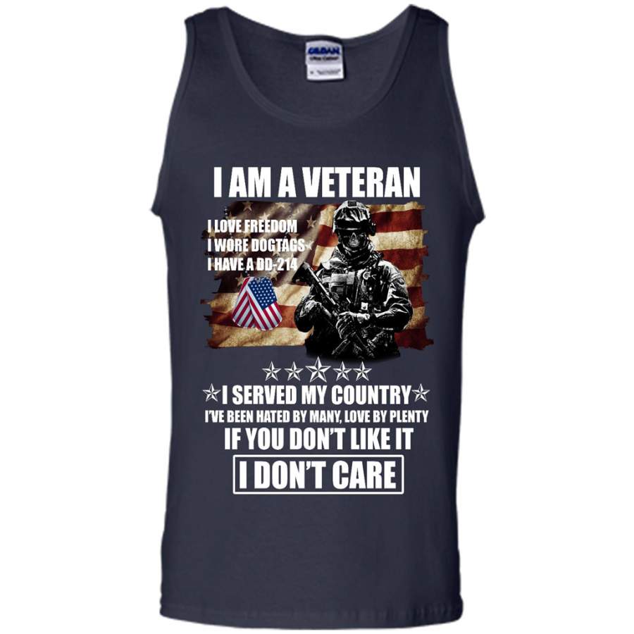 I Am Veteran I Love Freedom I Wore Dog Tags I Have A Dd-214 I Served My ...