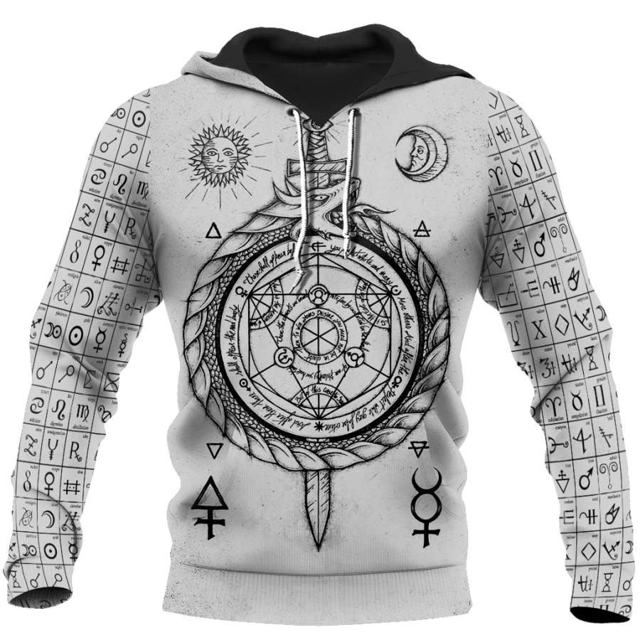 Alchemy 3D All Over Printed Shirts Hoodie JJ030102