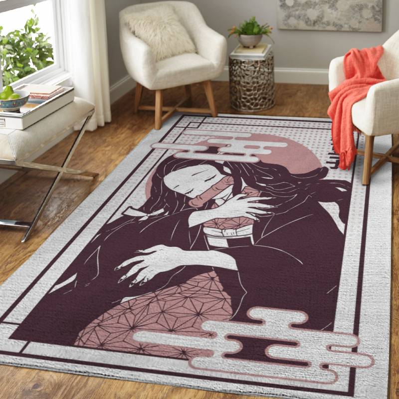 Nezuko Kimetsu No Yaiba Anime Area Rug – Carpet