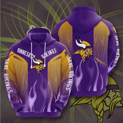 Minnesota Vikings 48 Unisex 3D Hoodie Gift For Fans