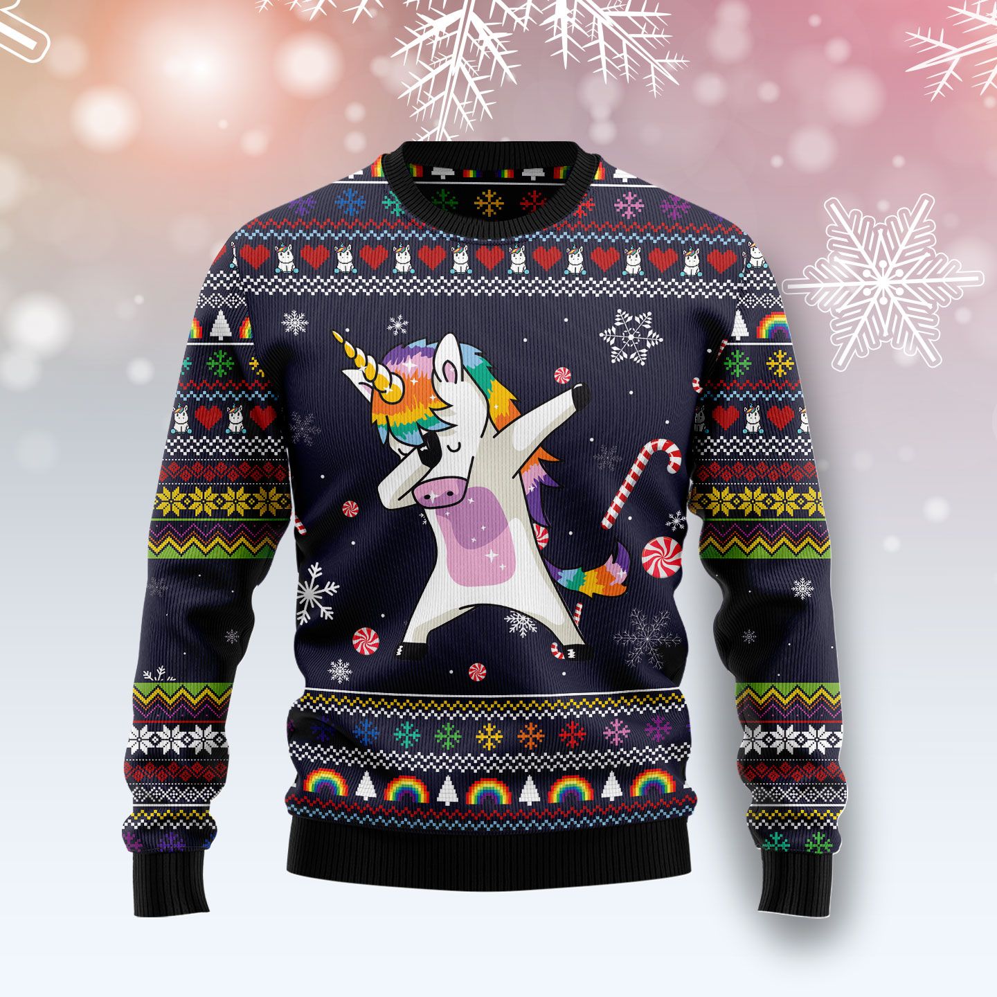 Unicorn Dab G5112 Ugly Christmas Sweater