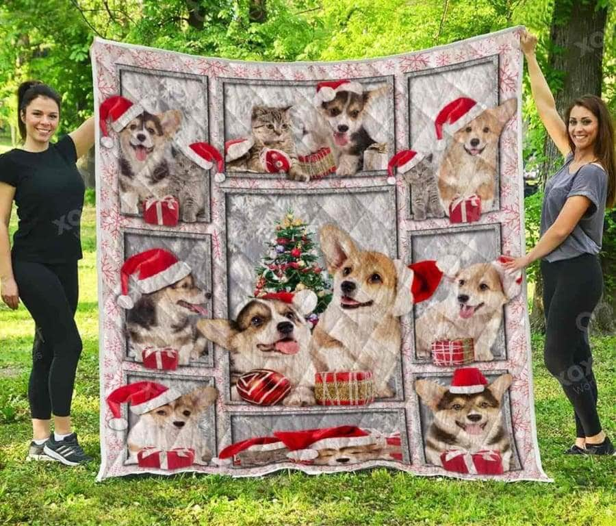 Mother’S Day Gift – Christmas – Pembroke Welsh Puppy Quilt