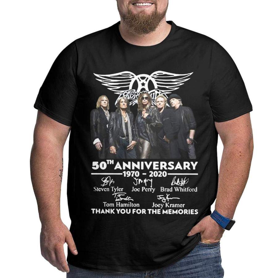 XLH.FXH Thank You for The Memories Aerosmith 50TH Anniversary Mens Tee