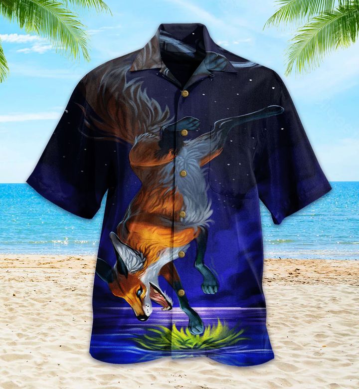 Magic Fox Blue Hawaii Shirt Ha89323