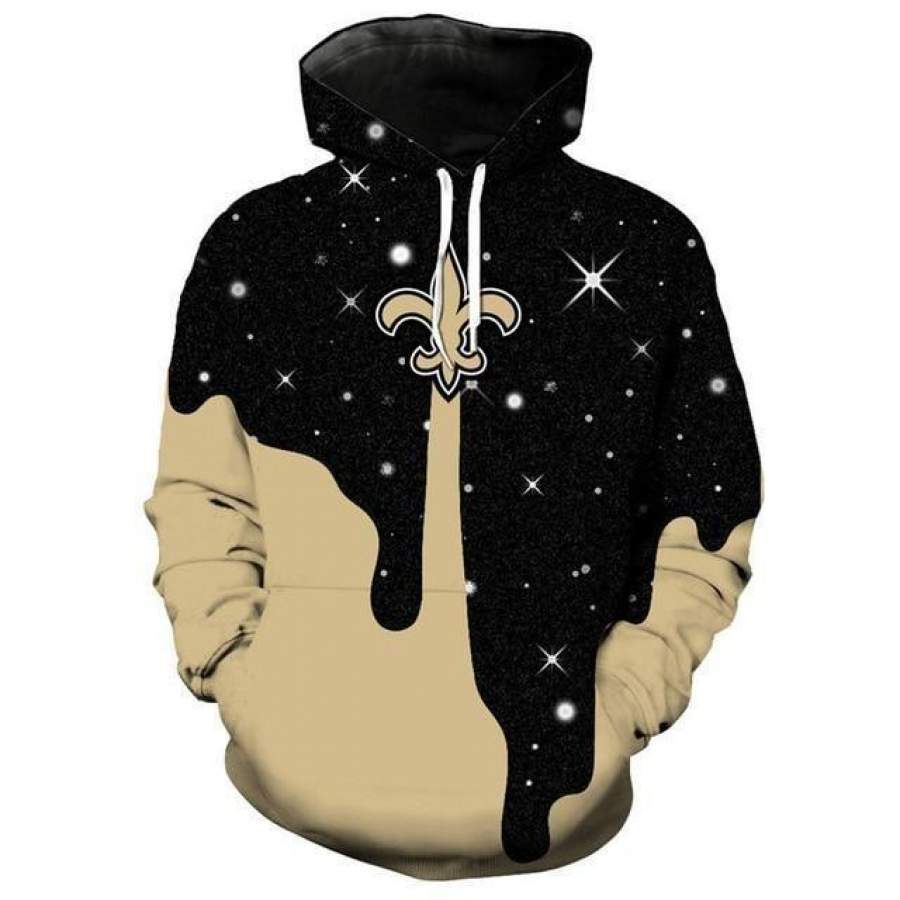 New Orleans Saints Hoodie 3D Style663 All Over Printed