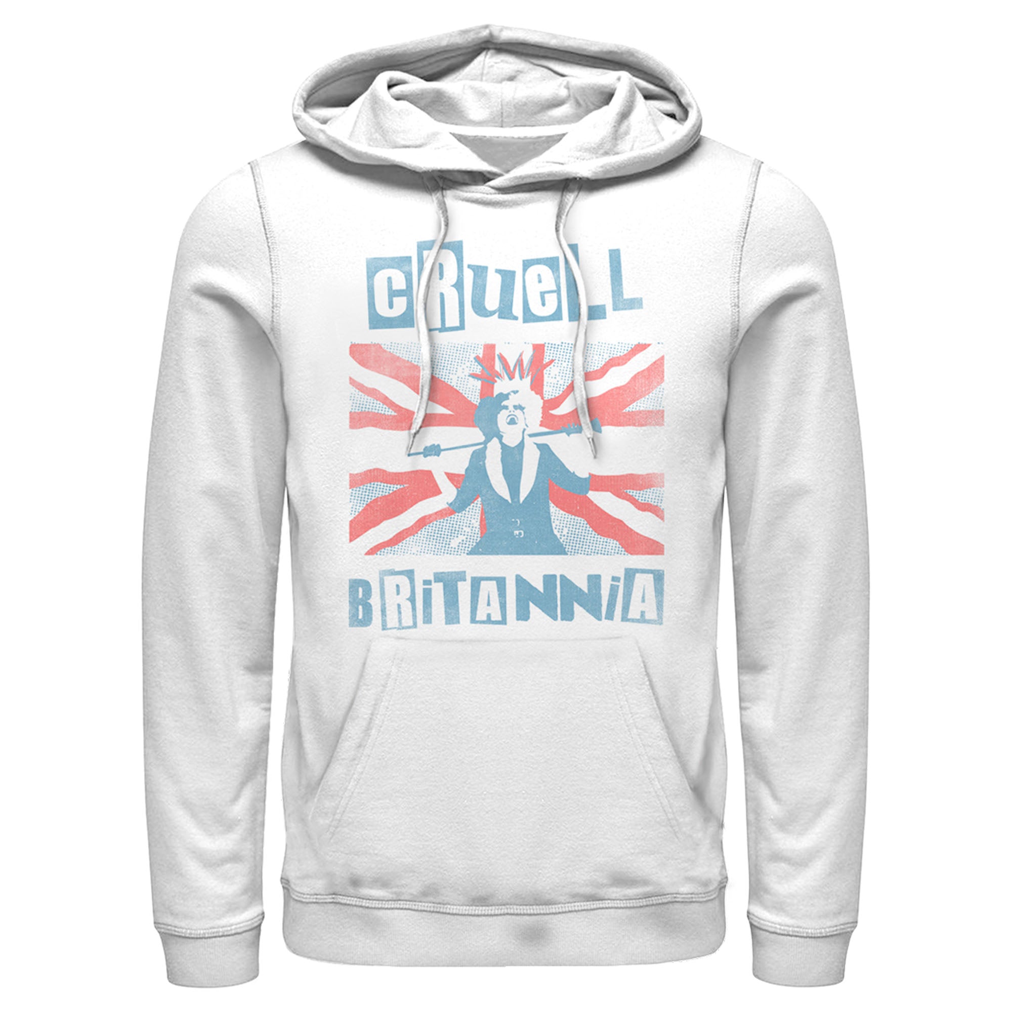 Cruella Men’S Cruell Britannia  Pull Over Hoodie