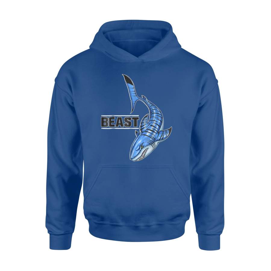 Blue Tiger Shark Ocean Beast Hoodie