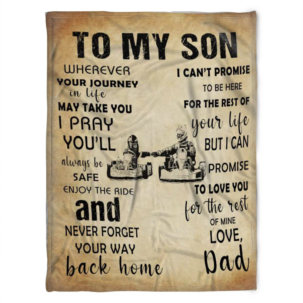 To My Son Blanket, I Can Promise To Love You For The Rest Of Mine,Gift For Son Family Home Decor Bedding Couch Sofa Soft And Comfy Cozy