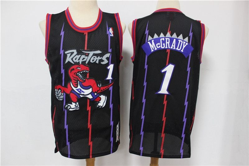 Toronto Raptors Tracy Mcgrady #1 NBA Classic Black Jersey