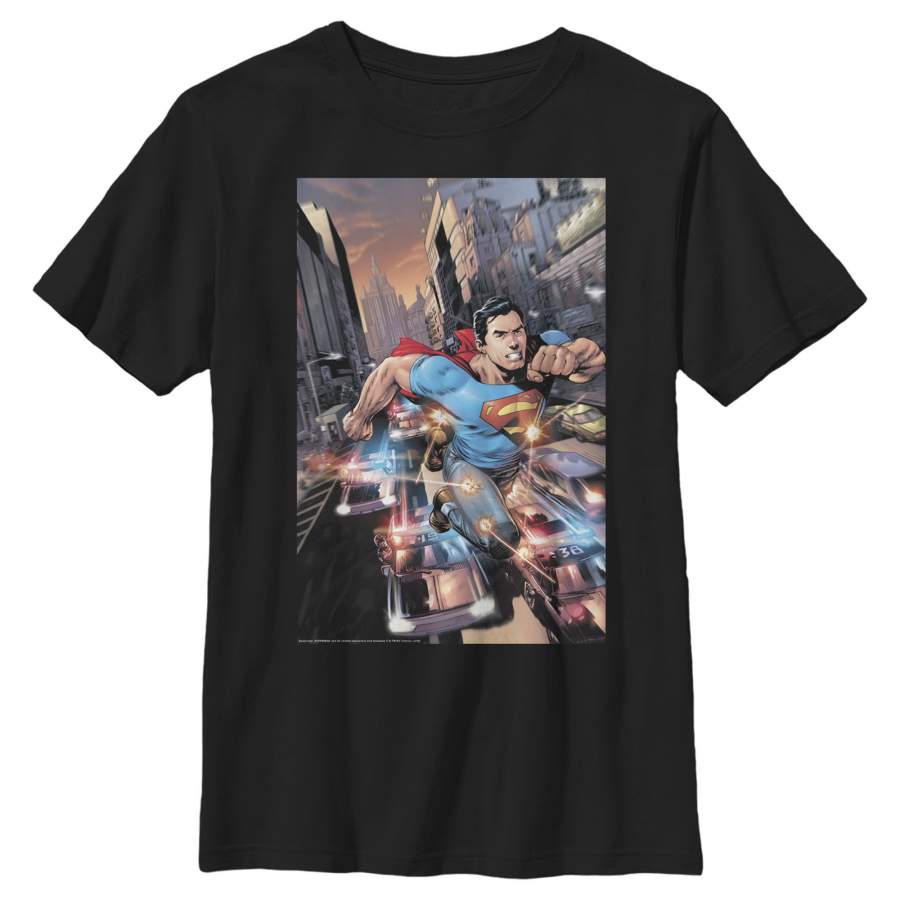 Superman Boy’s Hidden Hero Glimmer  T Shirt