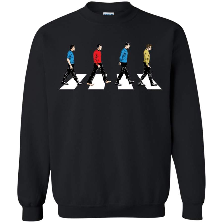 Star Trek Tribute To The Beetles Abbey Road Sweatshirt T-Shirt