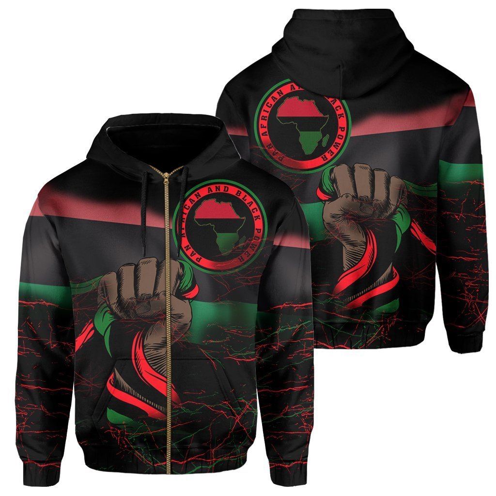 Greek Life Hoodie – Pan Africanism And Black Power Zip Hoodie