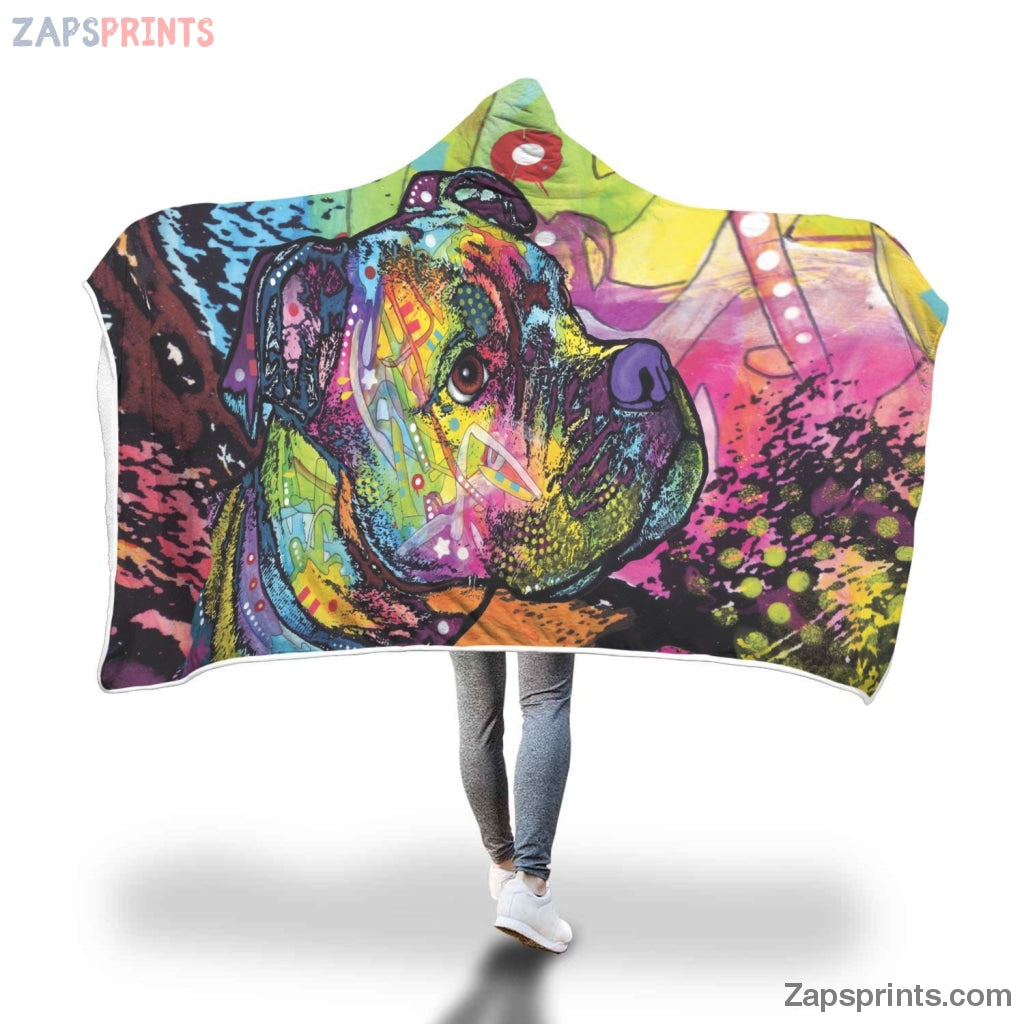 Boxer Design Hooded Blanket – Dean Russo Art