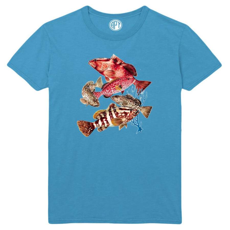Groupers Printed T-Shirt Tall