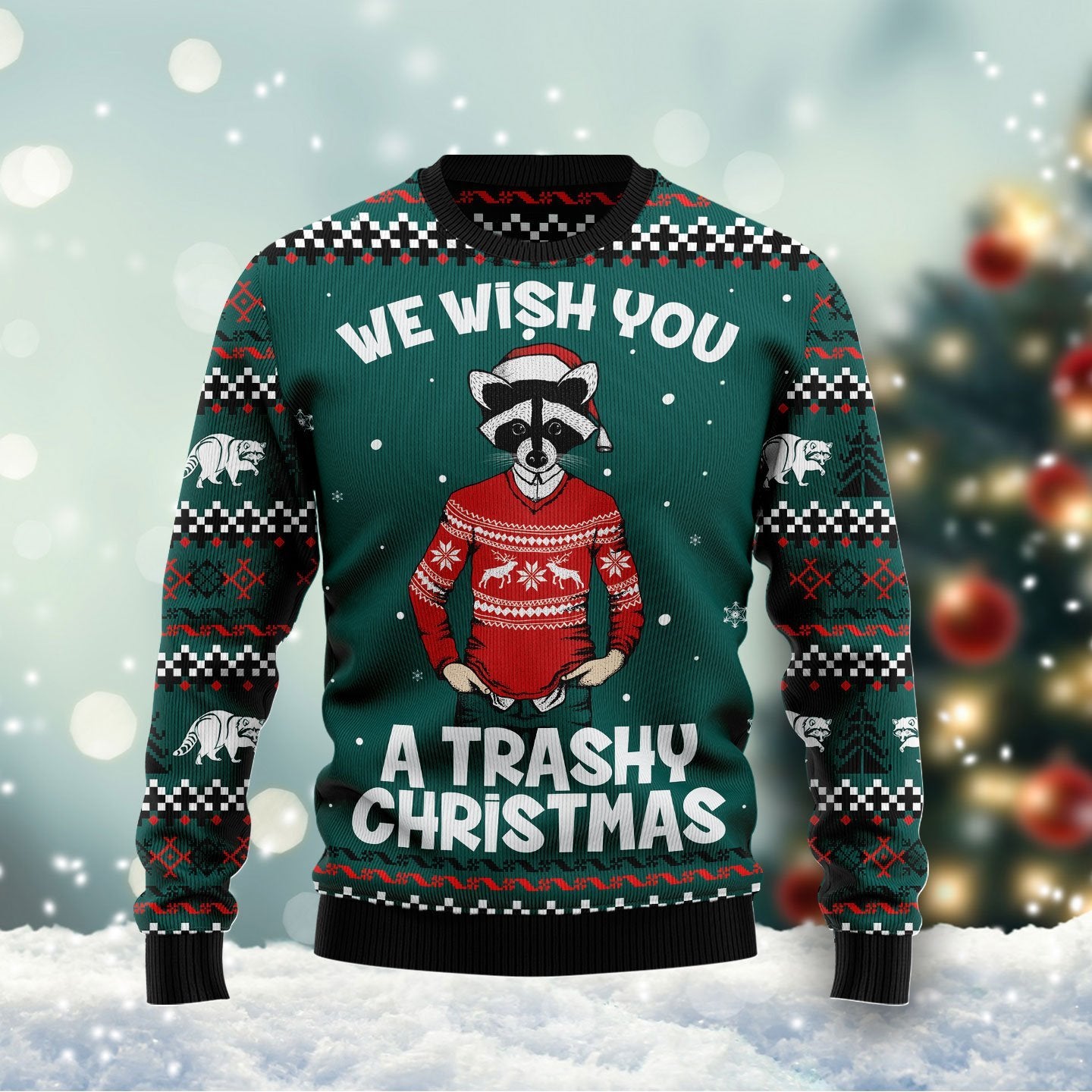 A Trashy Christmas Ugly Christmas Sweater | For Men & Women | Adult | Us6062