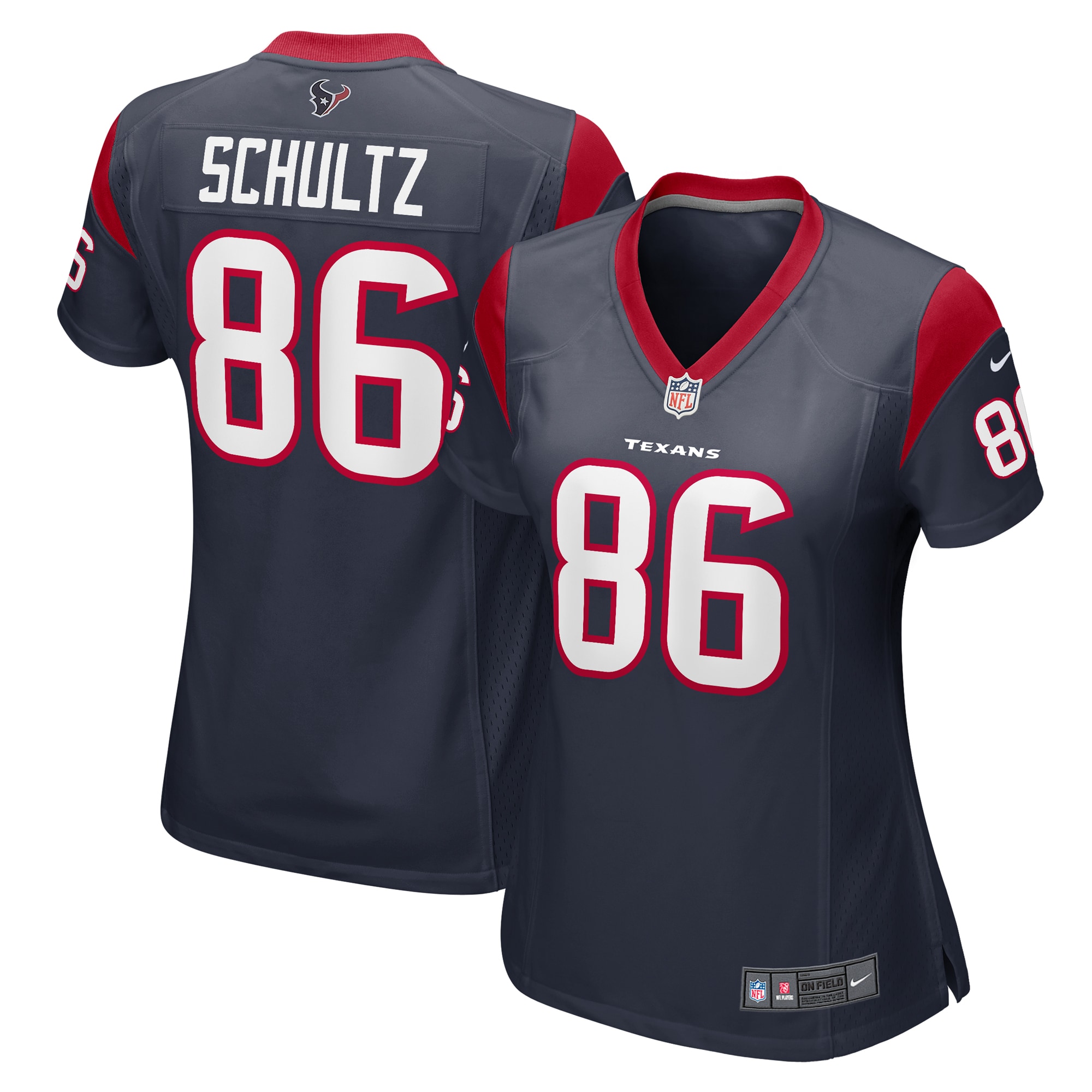 Women’s Houston Texans Dalton Schultz  Navy Team Game Jersey