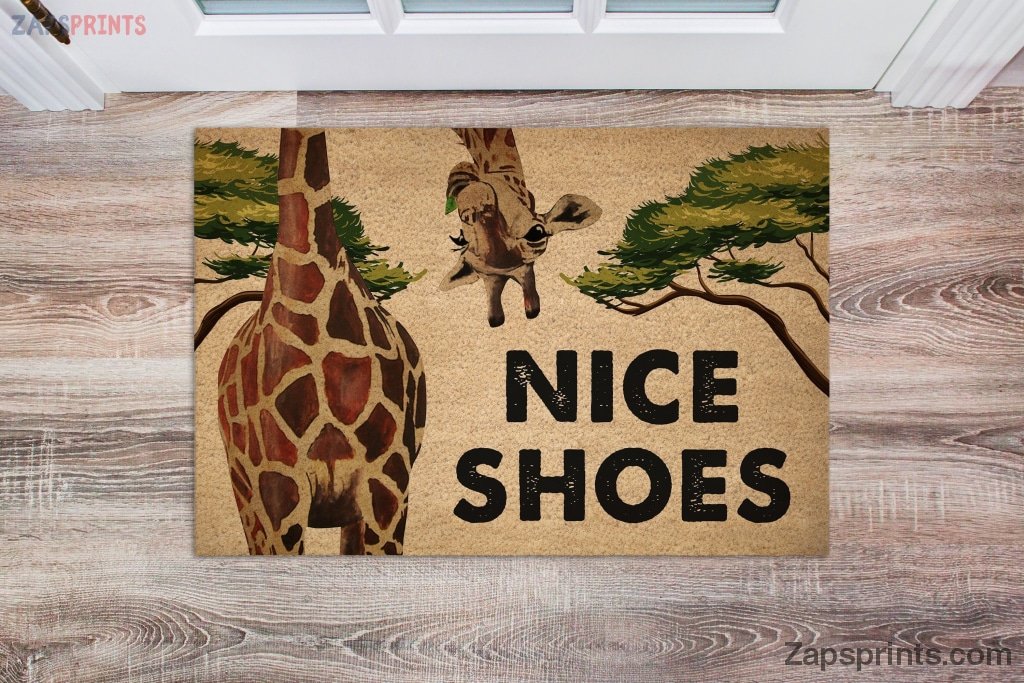 Giraffe Doormat – Nice Shoes Doormat – Welcome Mat – House Warming Gift – Christmas Gift Decor