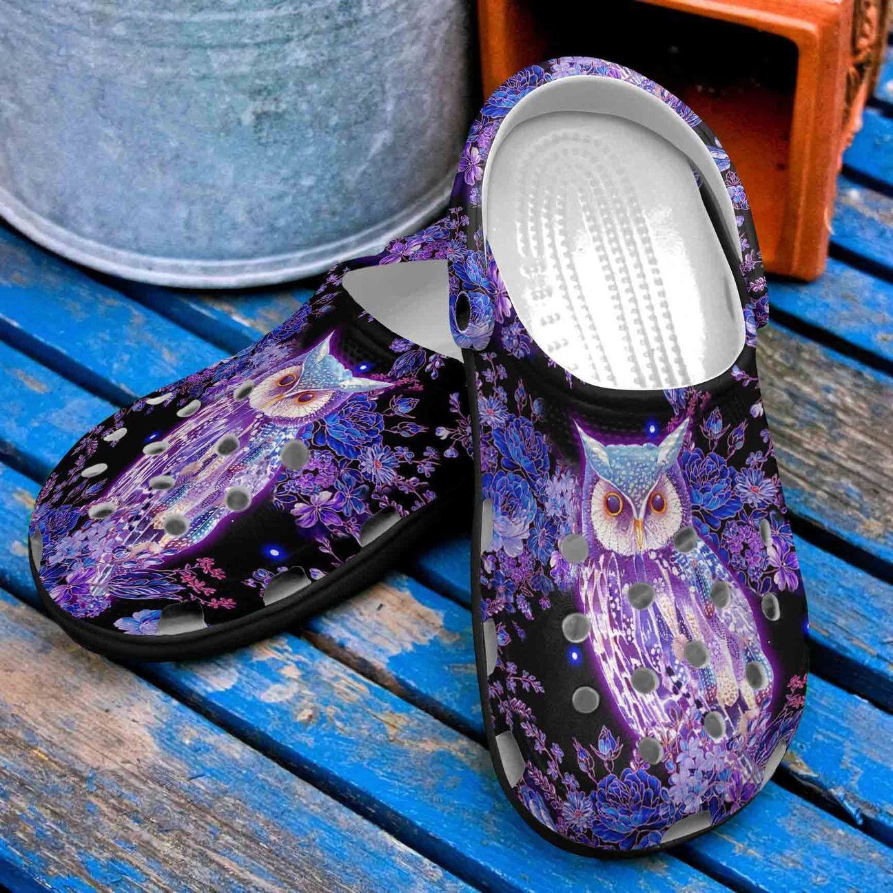 Owl Personalized Clog, Custom Name, Text, Color, Number Fashion Style For Women, Men, Kid, Print 3D Owl V1